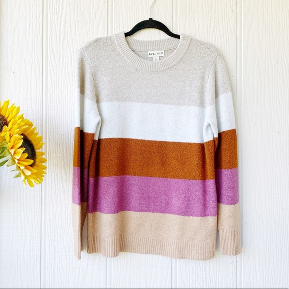 Ava & Viv Colorblock Sweater - Picture 2 of 9